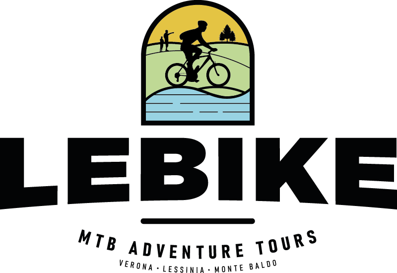 Logo header bianco lebike con bici - Lebike
